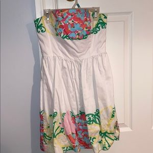 strapless lilly pulitzer mini dress